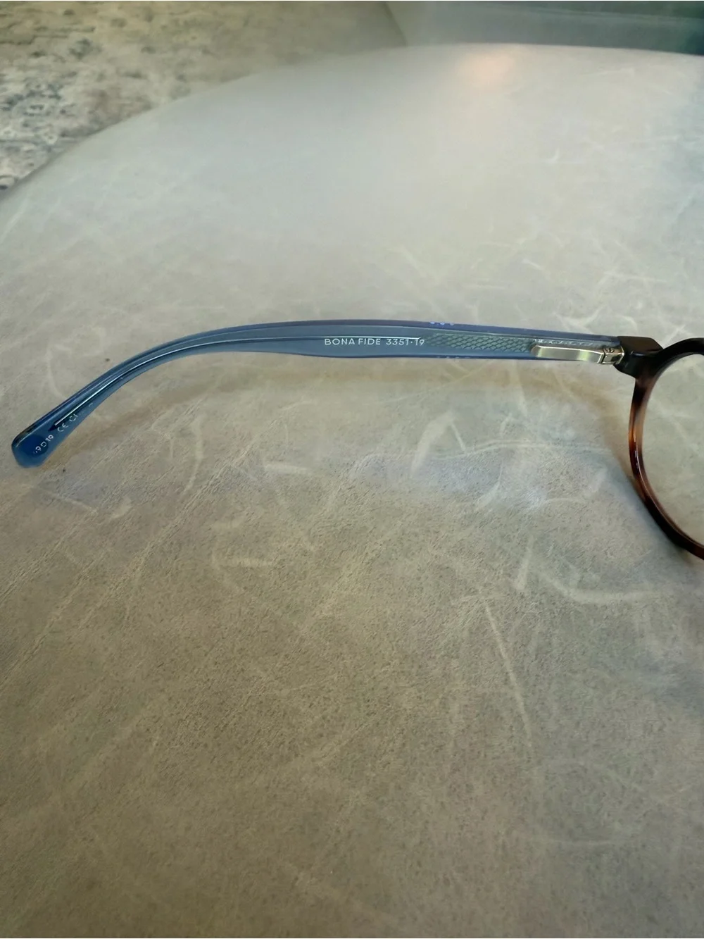 Eye Bobs readers 1.5 Tortoise Glasses with Blue Temples